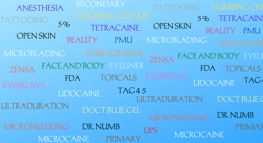 The use of topicals and numbing creams in the USA
