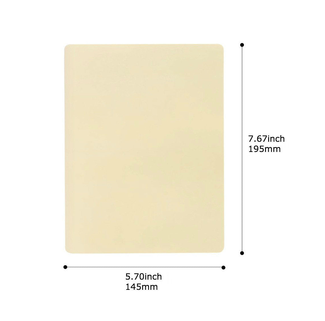 Beauty Built - Blank Fake Skin for Tattoo Practice - 195mm x 145mm - Permanent Makeup (PMU) Beauty Built Beauty Built - Blank Fake Skin for Tattoo Practice - 195mm x 145mm - Permanent Makeup (PMU) Beauty Built