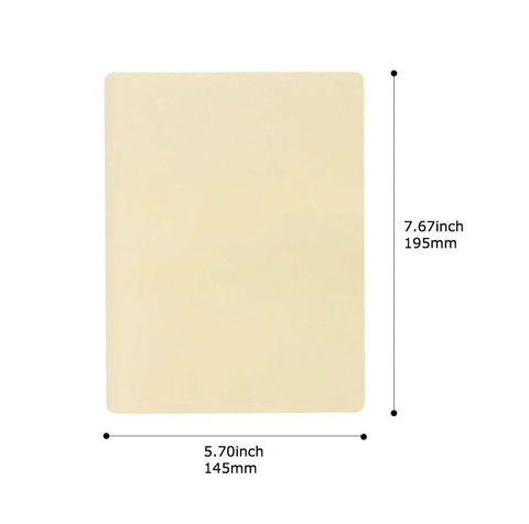 Beauty Built - Blank Fake Skin for Tattoo Practice - 195mm x 145mm - Permanent Makeup (PMU) Beauty Built Beauty Built - Blank Fake Skin for Tattoo Practice - 195mm x 145mm - Permanent Makeup (PMU) Beauty Built
