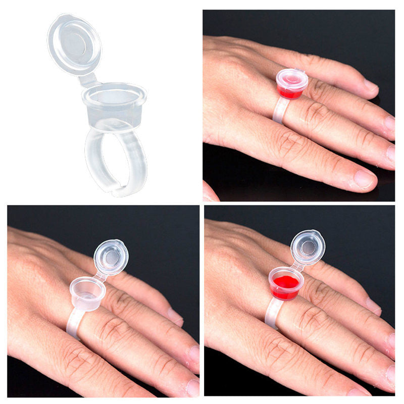 Beauty Built - Tattoo Ink Ring Cups Tattoo Pigment Holder Container Permanent Makeup Tool - 40pcst Makeup Tool - 40pcs Beauty Built Beauty Built - Tattoo Ink Ring Cups Tattoo Pigment Holder Container Permanent Makeup Tool - 40pcst Makeup Tool - 40pcs Beauty Built