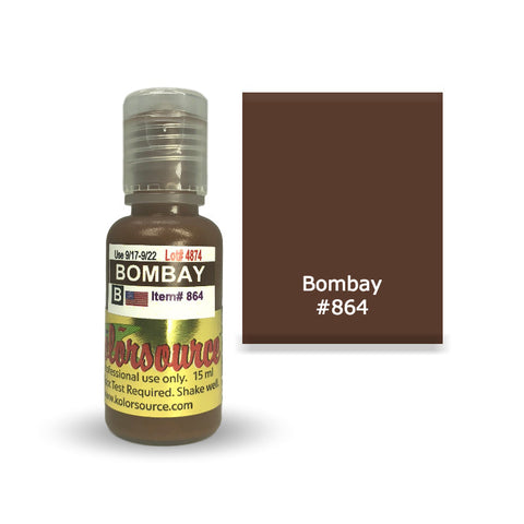 Kolorsource - Permanent Makeup Pigment (PMU) Bombay Brown #864 - 15ml Kolorsource