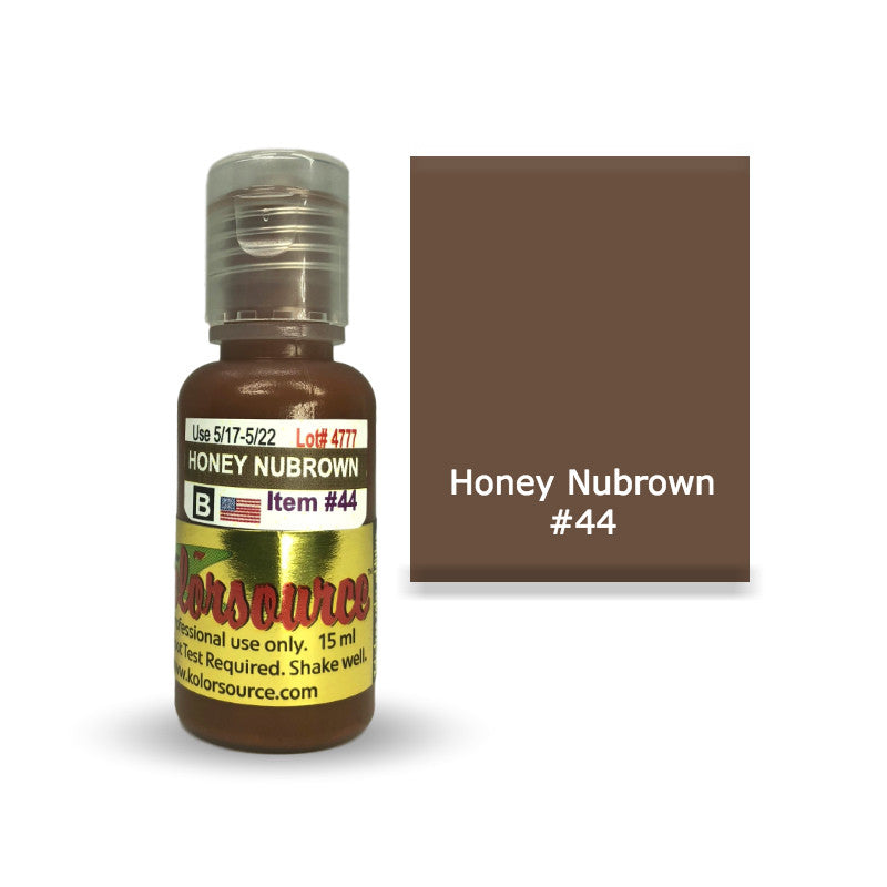 Kolorsource - Permanent Makeup Pigment (PMU) Honey Nubrown #44 - 15ml Kolorsource