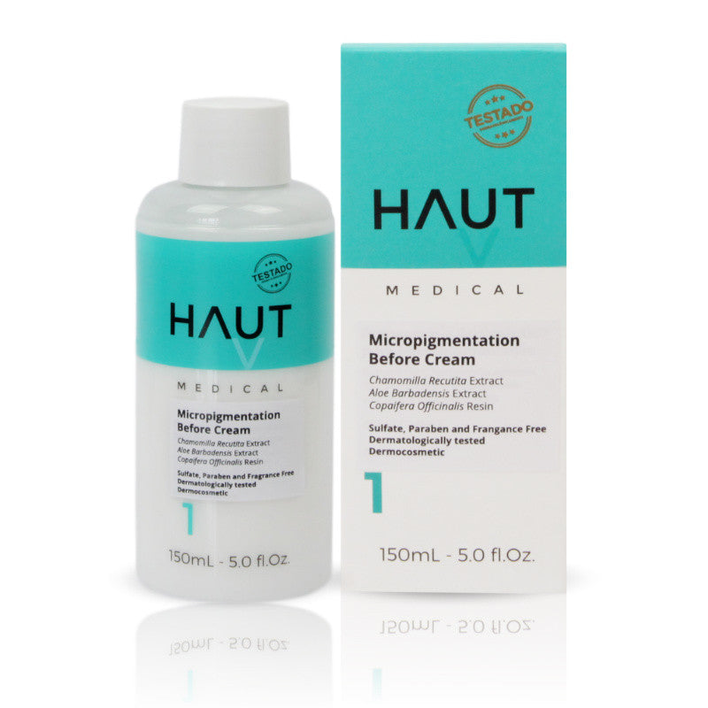 Haut Medical - Micropigmentation Before Cream/ Step 1 - Permanent Makeup (PMU) and Body Tattooing - 150ml - 5.0 fl.Oz. Haut Medical